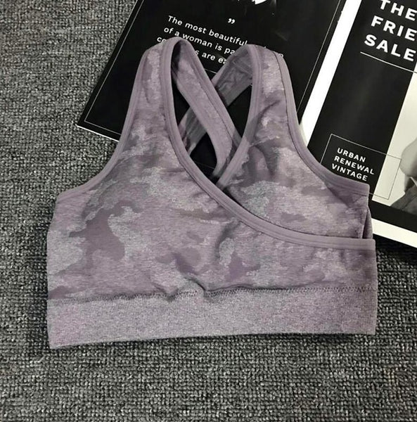 2PCS Camouflage Camo Yoga Set Sports Wear For Women Gym Fitness Clothing Booty Yoga Leggings + Sport Bra GYM Sport Suit Femme