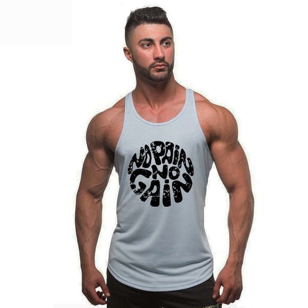 New brand Gyms Clothing Tank Tops Fitness Mens Bodybuilding Tanktops Cotton Vest For Muscle Men body Workout Sleeveless Shirt