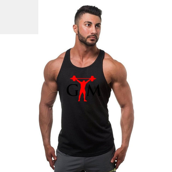 New brand Gyms Clothing Tank Tops Fitness Mens Bodybuilding Tanktops Cotton Vest For Muscle Men body Workout Sleeveless Shirt